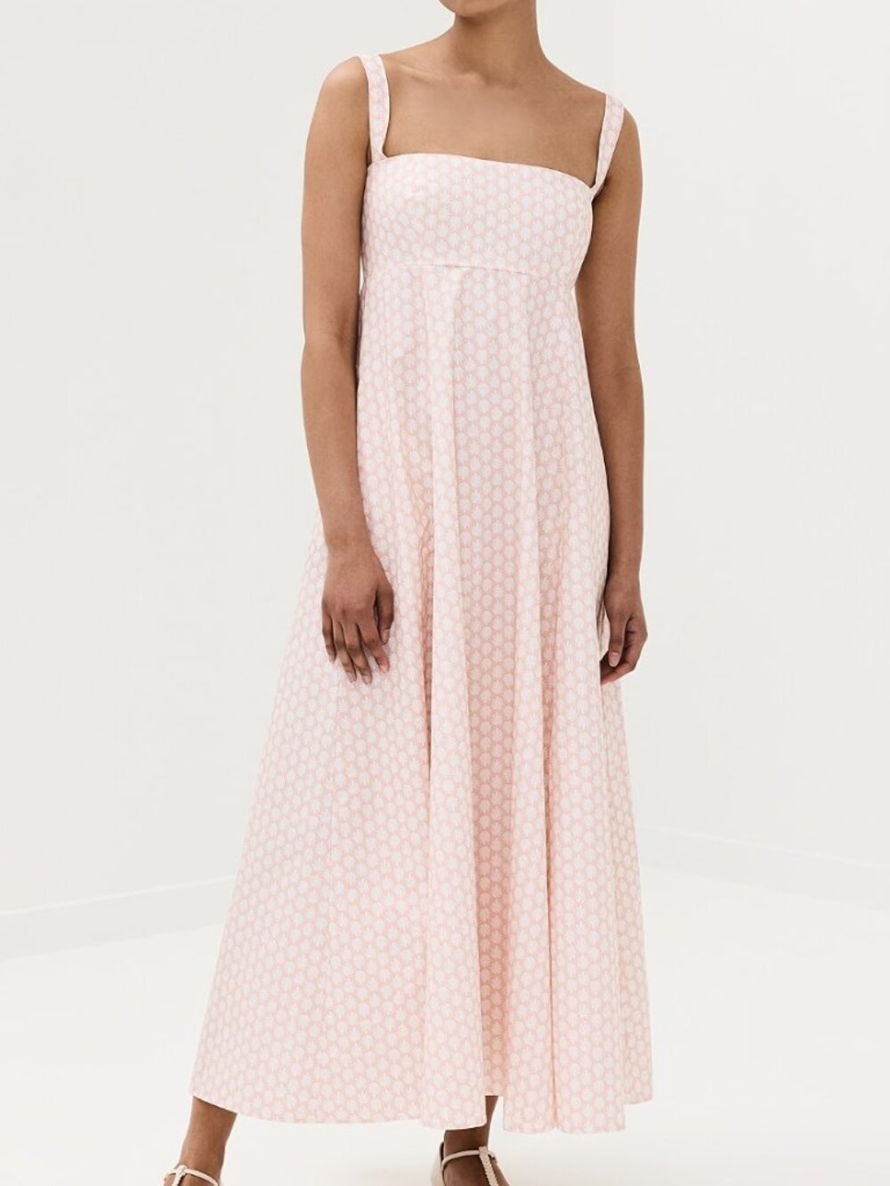 NWT Hill House Home The Rowena Dress in Pale Coral Baroque Shell